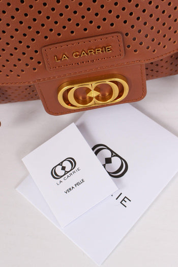 Cartella Traforata Cuoio - 8