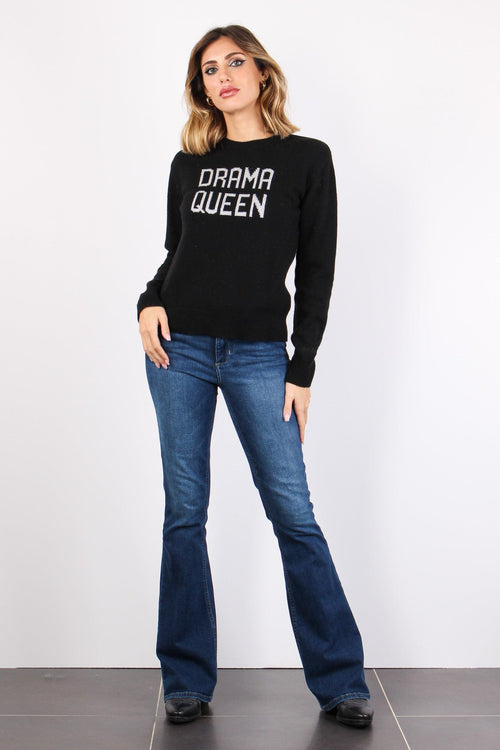 Maglia Girocollo Scritta Drama Queen