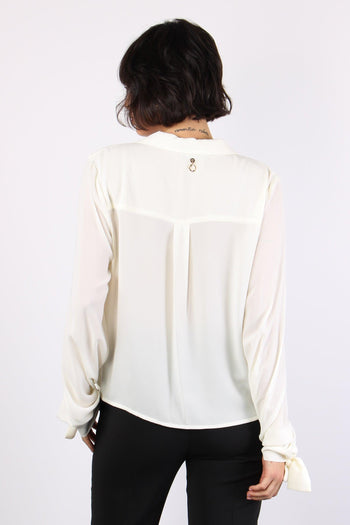 Cristel Blusa Scollo Incroci Ivory - 3