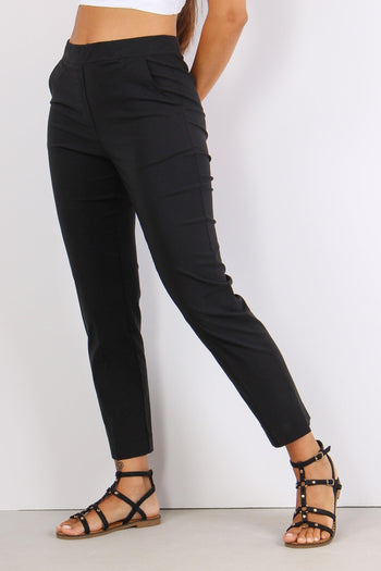 Pantalone Bengalina Spacchetti Nero - 3