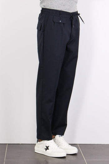 Pantalone Coulisse Blu - 4