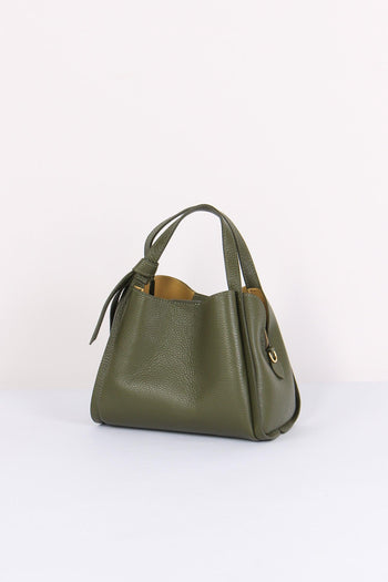 Mini Shopping Fiocco Vera Pell Militare - 2