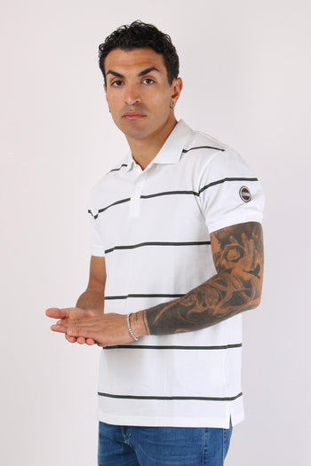 Polo Piquet Riga Bianco/jeep/navy - 6