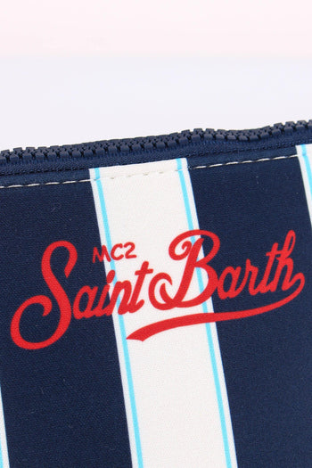 Aline Pochette Righe Blu/bianco - 6