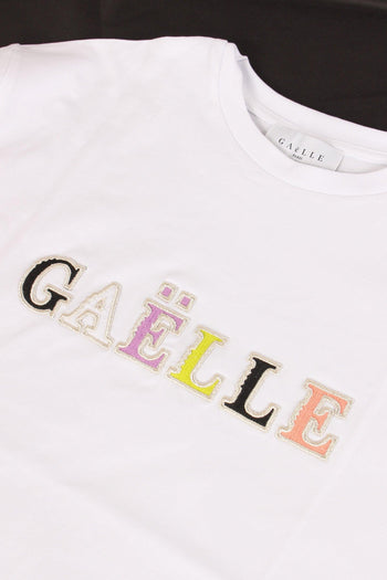 T-shirt Logo Multicolor Bianco - 7
