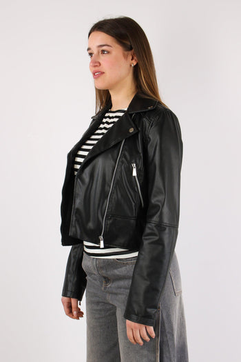 Chiodo Ecopelle Nero - 4