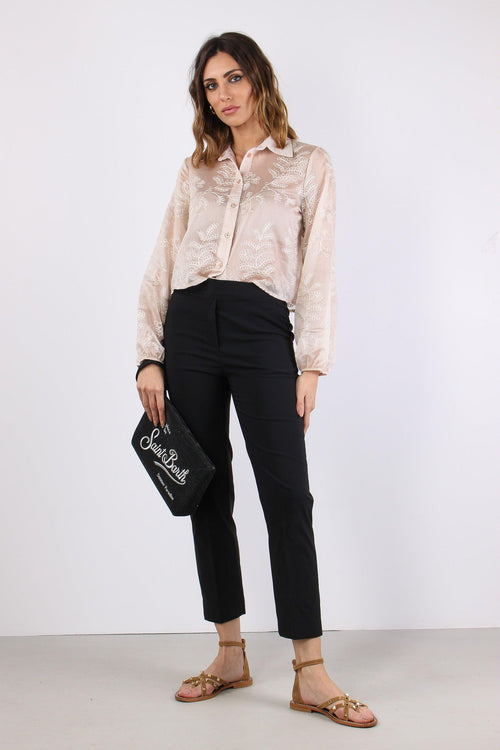 Pantalone Stretto Spacchetti Nero