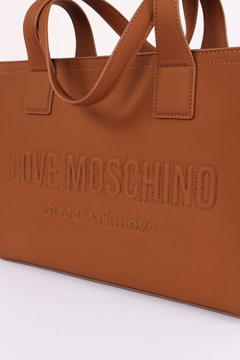 Shopping Rigida Lettering Cuoio - 5