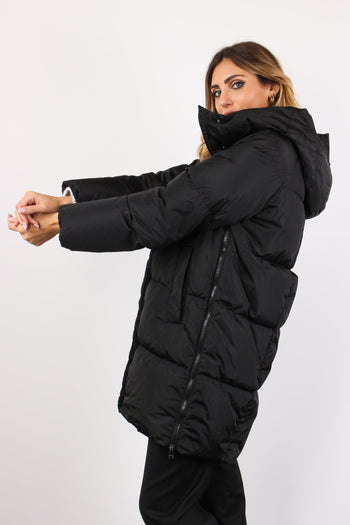 Newbembo Piumino Zip Svasato Nero - 6