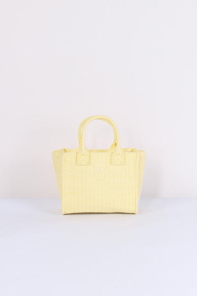 Mini Shopping Beach Rafia Giallo Plastinaca