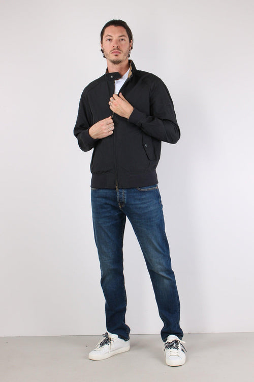 Field Jacket Colletto Velluto Navy