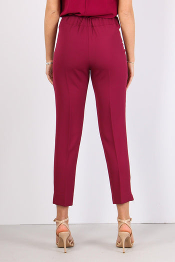 Pantalone Fluido Elastico Sangria - 4