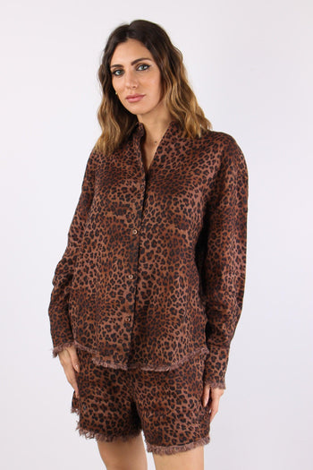 Camicia Lino Animalier Leopard - 2