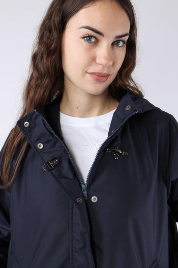 Cappa Nylon Cappuccio Blu - 9
