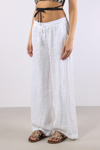 Pantalone Palazzo Lino Naturale - 3
