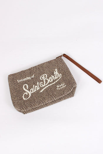 Pochette Logo Wool Herringbone - 4