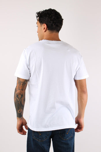 T-shirt Logo Patch Bianco - 4