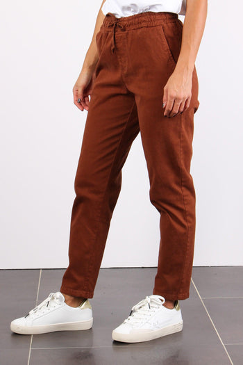 Pantalone Coulisse Coccio - 3