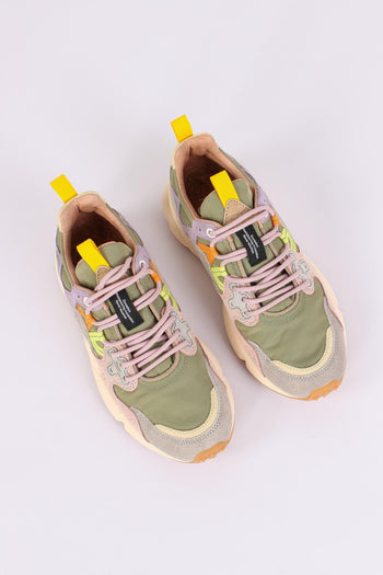 Sneakers Yamano Suede Nylon Grey/cipria - 5