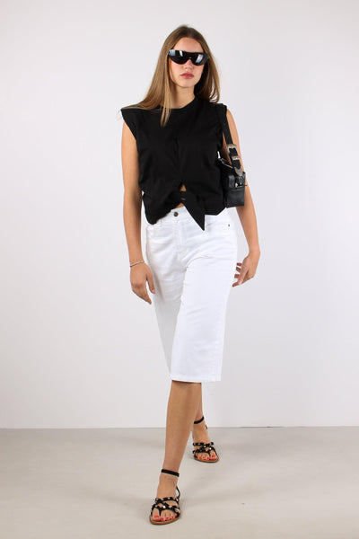 Maxi Bermuda Bull Bianco