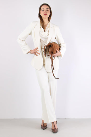 Lalim Pantalone Palazzo Fluido Ivory - 3