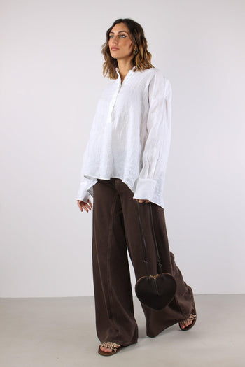 Camicia Lino Coreana Naturale - 5