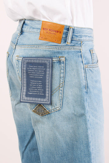 Bermuda Denim Tela Ferma Denim Chiaro - 7