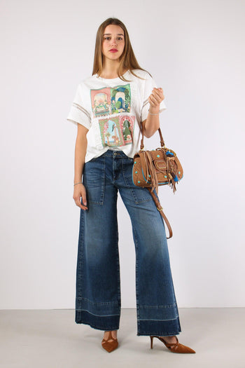 T-shirt Multi Patch Bianco - 7