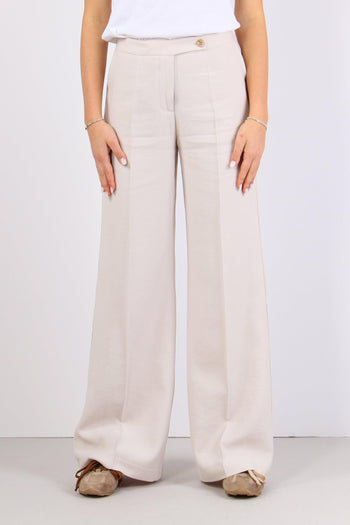 Pantalone Palazzo Viscosa Beige - 2