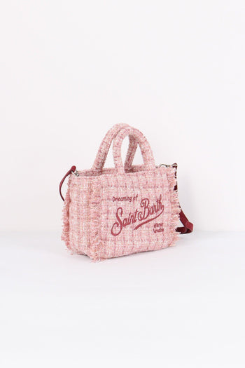 Shopping Mini Scritta Tweed Pink - 5