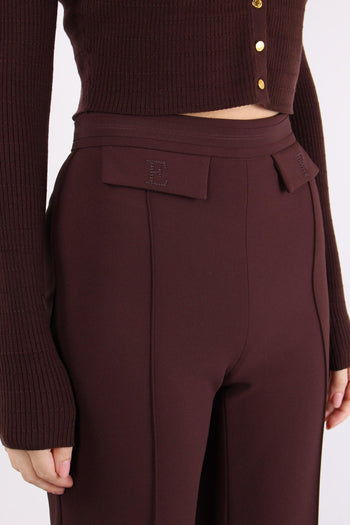 Pantalone Palazzo Essensial Cacao - 8