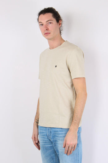 T-shirt Cotone Fiammato Burro - 5