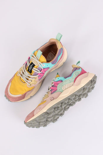 Sneakers Yamano Suede Nylon Pink - 2