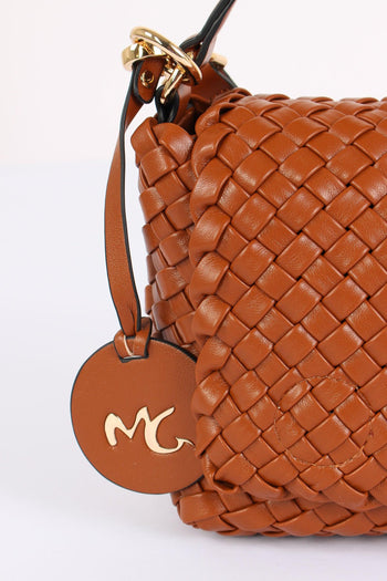 Pochette1 Manico Intreccio Cacao - 7