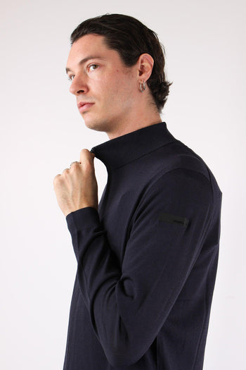 Maglia Full Zip Tessuto Tecnico Blue - 8