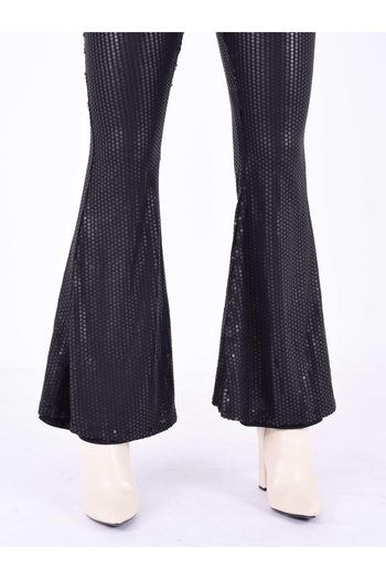 Pantalone Zampa Paillettes Opa Matt Black - 2