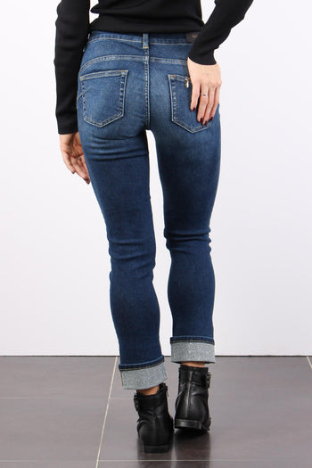 Jeans Monroe Risvolto Strass Denim Blue Winner - 3