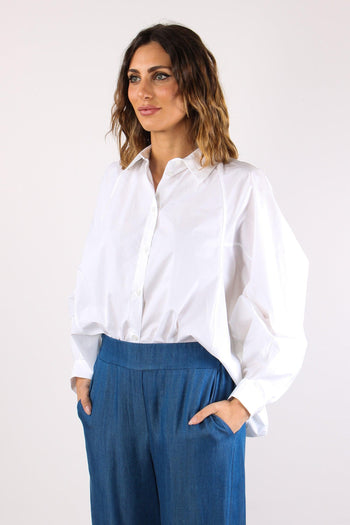 Camicia Over Cotone Bianco - 6