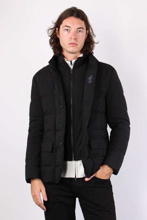 Down Jacket Microfibra Nero - 2