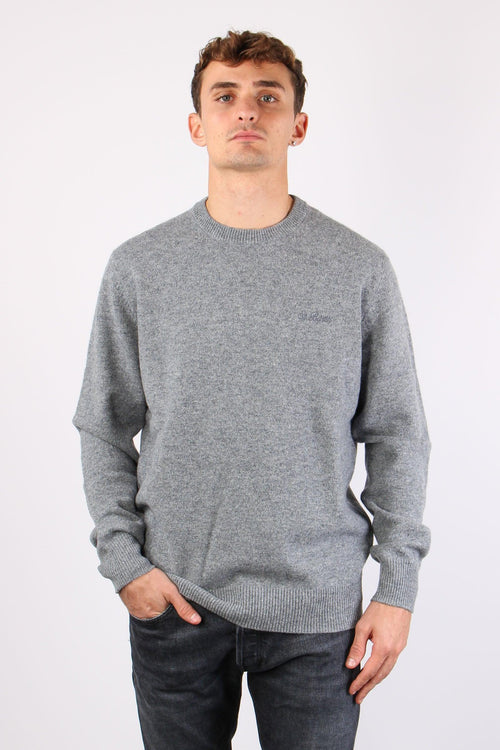 Maglia Girocollo Lana Grey Melange