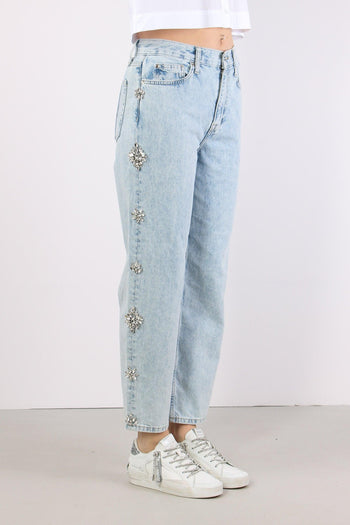 Jeans Castoni Laterali Denim Blu - 10