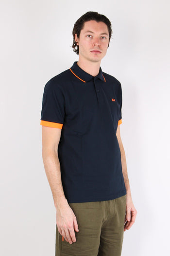 Polo Mc Profilo Sottile Fluo Navy Blue - 5