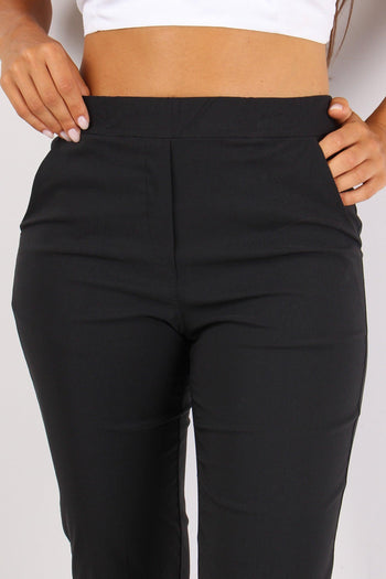 Pantalone Bengalina Spacchetti Nero - 7