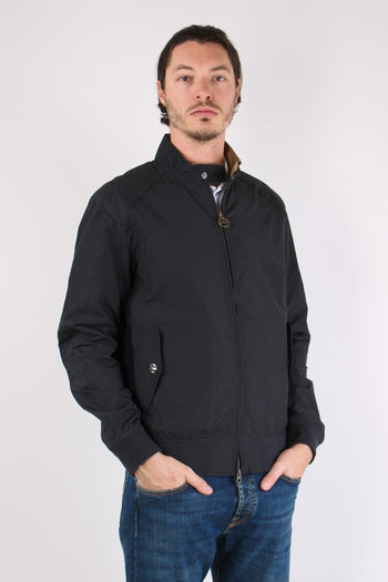 Field Jacket Colletto Velluto Navy - 7
