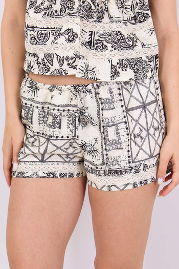 Short Fantasia Copacabana Beige/nero - 6