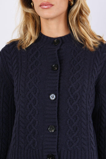 Afosi Cardigan Trecce Blu - 7