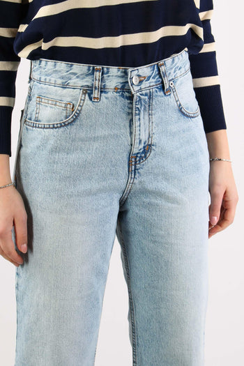 Denim Regular Risvolto Marmori Denim Chiaro - 8