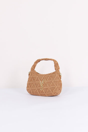 Dalia Mini Hobo Intreccio Croc Cuoio - 2
