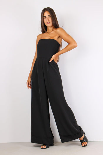 Tuta Fluida Cady Nero - 7