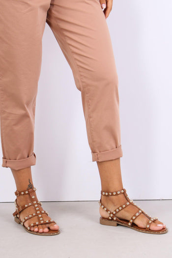 Pantalone Elastico Cotone Legg Nude - 9